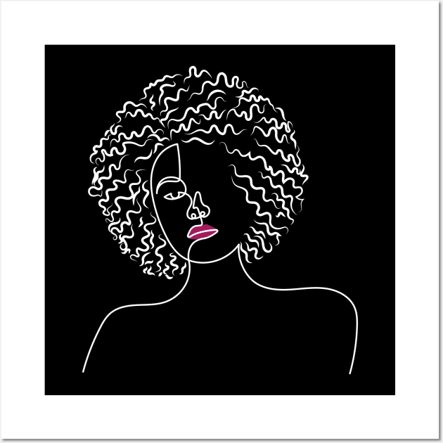 It's More Than Just Hair, It's an Attitude | One Line Drawing | One Line Art | Minimal | Minimalist Wall Art by One Line Artist